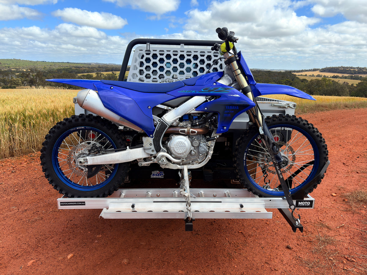Motorcycle Carry Racks Motorbike Carrier Australia | Hitch-Mounted Aluminium Bike Rack ...